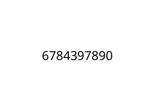 6784397890