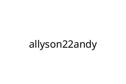 allyson22andy