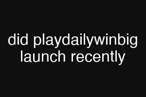 did playdailywinbig launch recently