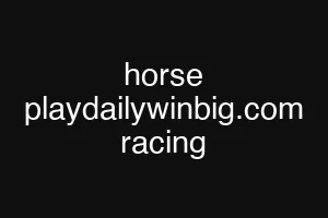 horse playdailywinbig.com racing